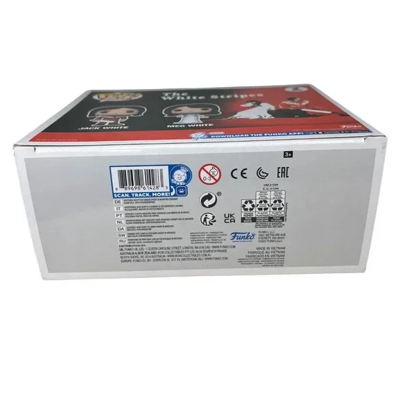 Funko Pop Rocks The White Stripes Jack White & Meg White 2-Pack Vinyl Figures - Picture 5 of 7